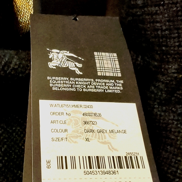 Burberry Brit wool charcoal motorcycle jacket in a XL - Picture 3 of 11